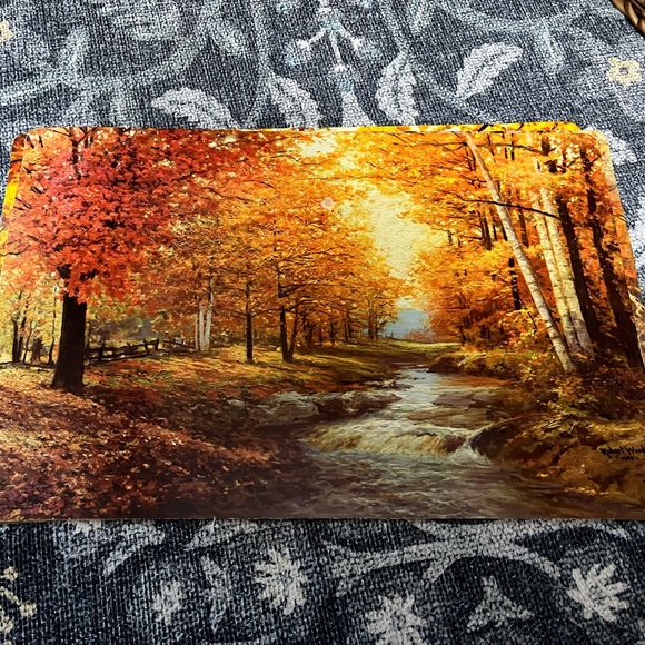 Set of 3 autumn Robert Wood placemats - Picture 7 of 8